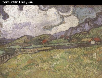 Vincent Van Gogh Wheat Field behind Saint-Paul Hospital (nn04)